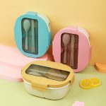 New Plastic Sealed Lunch Box Leak Proof Bento Box Food Freshness Container for Students Office Workers