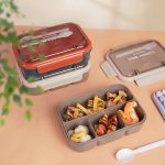 W57-WX035935 Insulated Lunch Box Portable Sealed Bento Box With Spoon And Fork